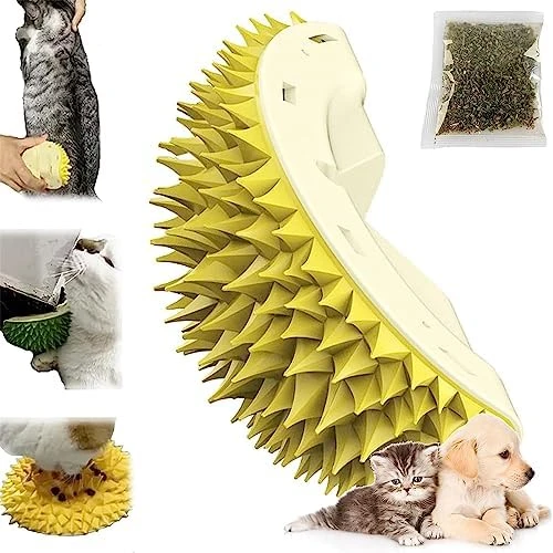 Durian-Shaped Cat Scratcher,Durian Multifunctional Toys,Cat Durian Shell Durian,Massaging And Removing Floating Hair Cat Dog Mint Toys (Green) 13 Durian-Shaped Cat Scratcher,Durian Multifunctional Toys,Cat Durian Shell Durian,Massaging And Removing Floating Hair Cat Dog Mint Toys (Green) - Image 11