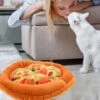 Plushes Outdoor Toys Cat Bed Indoor Cat Sleeping Mat Pizza Shaped Cat Cushion Soft Warm Dog Bed Round Bed Mats Pet Mattress Crate Pad Creative Pets Supplies Outdoor Playset -Purritos Shop 51hZOJdZe3L