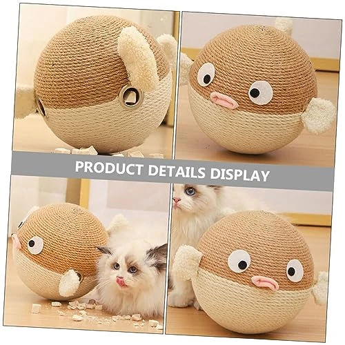 PATKAW Toys Sisal Rope Household Cat Scratcher Wear-Resistant Scratching Ball Cat Scratcher Ball Wear-Resistant Scratching Board Cat Treat Toy Dog Treat Dispenser Pet Cat Supplies 8 PATKAW Toys Sisal Rope Household Cat Scratcher Wear-Resistant Scratching Ball Cat Scratcher Ball Wear-Resistant Scratching Board Cat Treat Toy Dog Treat Dispenser Pet Cat Supplies - Image 6