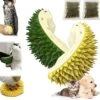 DENGWANG Durian Multifunctional Toys, Durian Cat Scratcher, Durian Shell Cat, Cat Durian Shell, Massaging And Removing Floating Hair Cat Dog Mint Toys (2PCS Yellow+Green) -Purritos Shop 51jlBTcJIXL
