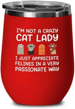 Flairy Land Cat Lady Black Wine Tumbler 12oz - Catnipulation Defiition -Cat Funny Gifts Cat Mom Cat Grandma Pet Paw Kitten Whiskers Cat Lovers Feline Cat Person Cat Rescuer -Purritos Shop 51kohbBcIsL. AC