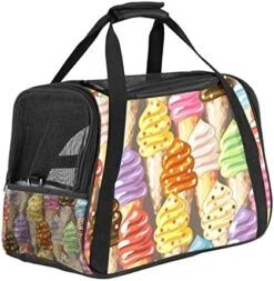 Pet Carrier Fast Food French Fries Potato Chips Soft-Sided Pet Travel Carriers For Cats,Dogs Puppy Comfort Portable Foldable Pet Bag Airline Approved -Purritos Shop 51mFr8oUDmL. AC