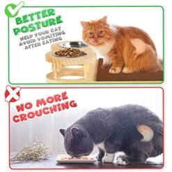 Cat Wall Shelves, Cat Feeding Shelf With Steps- Include Cat Food Shelf, 2 Cat Food Bowl And Cat Ladder, Wall Mounted Cat Feeder Shelf, Cat Furniture Wall For Indoor Playtime And Relaxation -Purritos Shop 51r1gvwVvuL