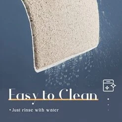 GENERIC Cat Litter Trapping Mat 23.6"x 15" For Cat Litter Box, Bathroom Mat, Bedroom Mat, Soft On Paws, Easy To Clean, Durable Cat Dog Bath Mat, Ripple Rug For Pet (Black Cat) -Purritos Shop 51tMgmJsbZL