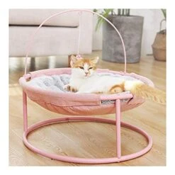 YangYan Pet Hammock Cats Beds Indoor Cat House Mat For Warm Small Dogs Bed Kitten Lounger Cute Removable Sleeping Mats Products (Color : Mat Pink)