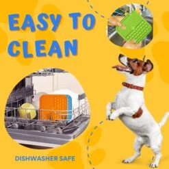 GENERIC Lick Mat For Dog And Cat, 2 Pack With Suction And Spatula, Anxiety And Boredom Relief, Great For Peanut Butter Blue, Orange -Purritos Shop 51uxpv5ZHBL