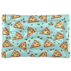 Food Pizza Dog Bed Cat Bed Soft Comfortable Pet Bed Non-Slip Calming Kennel Pad For Small Medium Large Dogs Cats 2116375