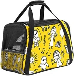 Pet Carrier Japanese Food Takoyaki Octopus Illustration Soft-Sided Pet Travel Carriers For Cats,Dogs Puppy Comfort Portable Foldable Pet Bag Airline Approved -Purritos Shop 51w1zVuXivS. AC