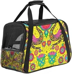 Pet Carrier Cute Cartoon Rolls And Sushi In Kawaii Japanese Food Soft-Sided Pet Travel Carriers For Cats,Dogs Puppy Comfort Portable Foldable Pet Bag Airline Approved -Purritos Shop 51xGLOJa3PS. AC