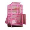 Cat Enclosures For Outside Universal Wheels Easy To Move, Designed From Metal Durable Suitable For Cats, Dogs, Rabbits, Blue/Pink (Color : Pink, Size : 78 * 55 * 137cm) 2 Cat Enclosures For Outside Universal Wheels Easy To Move, Designed From Metal Durable Suitable For Cats, Dogs, Rabbits, Blue/Pink (Color : Pink, Size : 78 * 55 * 137cm) -Purritos Shop 51xQ91gTc0L
