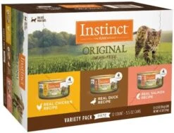Instinct Original Grain Free Recipe Variety Pack Natural Wet Canned Cat Food By Nature's Variety, 3 Ounce (Pack Of 12) -Purritos Shop 51yGZ77GNQL. AC