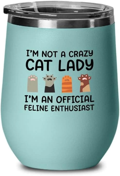 Flairy Land Cat Lady Black Wine Tumbler 12oz - Passionate About Cats -Cat Funny Gifts Cat Mom Cat Grandma Pet Paw Kitten Whiskers Cat Lovers Feline Cat Person Cat Rescuer 17 Flairy Land Cat Lady Black Wine Tumbler 12oz - Passionate About Cats -Cat Funny Gifts Cat Mom Cat Grandma Pet Paw Kitten Whiskers Cat Lovers Feline Cat Person Cat Rescuer - Image 15