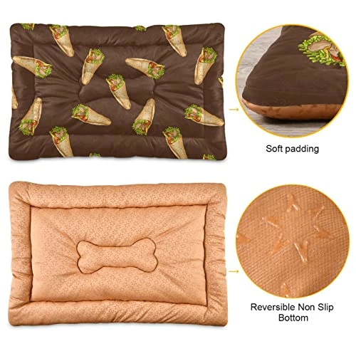 Food Burrito Dog Bed Cat Bed Soft Comfortable Pet Bed Non-Slip Calming Kennel Pad For Small Medium Large Dogs Cats 2116467 4 Food Burrito Dog Bed Cat Bed Soft Comfortable Pet Bed Non-Slip Calming Kennel Pad For Small Medium Large Dogs Cats 2116467 - Image 2