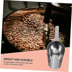 PATKAW 3pcs Pet Feeding Scoop Stainless Steel Pet Feeder Pet Food Scoop 1/2 Cup Scoop Dog Food Scooper Feed Scoop Aluminum Scoop Metal Dog Food Shovel Dog Food Spoon Ice Machine Thicken -Purritos Shop 51ypX6Nej5L