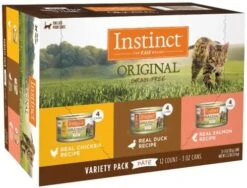 Instinct Original Grain Free Recipe Variety Pack Natural Wet Canned Cat Food By Nature's Variety, 3 Ounce (Pack Of 12) -Purritos Shop 51zWtVBEKNL. AC