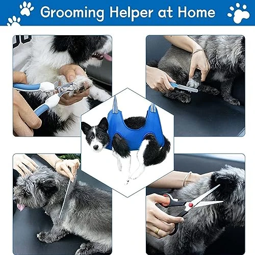 Alkyne Cuddles And Meow - Good Cat Hammock, Cuddlesmeow Cat&Dog Grooming Hammock, Pet Grooming Hammock Harness With Nail Clippers And Trimmer (Blue, S) 6 Alkyne Cuddles And Meow - Good Cat Hammock, Cuddlesmeow Cat&Dog Grooming Hammock, Pet Grooming Hammock Harness With Nail Clippers And Trimmer (Blue, S) - Image 4