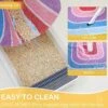 Cat Litter Mat Quality Litter Box Mat Large Non-Slip Cat Litter Mat Litter Trapping Mat Soft Durable Kitty Litter Mat Compatible Two Litter Boxes Cat Products Easy To Clean -Purritos Shop 611CU9Vd6tL