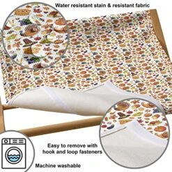 Lunarable Thanksgiving Pet Hammock, Food Abundance Autumn Harvest Traditional Celebration Dinner Pattern, Bed For Kittens Canopy With Durable Wooden Frame, 22" X 19 1/2" X 13", Multicolor -Purritos Shop 61FD2KaGriL