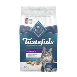Blue Buffalo Tastefuls Adult 7+ Natural Dry Cat Food, Chicken 7lb Bag