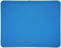 Zhengtufuzhuang Double Dog Litter Mat EVA Dog And Cat Pet Mat Ribbon + Velcro Edge Portable (Color : Black) -Purritos Shop 61LAZ GVO1L. AC