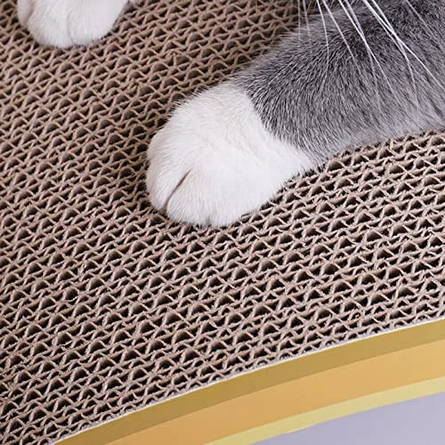 JYDQM Cats Scratching Board Claw Grinder Corrugated Paper Kitten Scraper Rest Mat Cats Supplies Wear-Resistant Scratcher (Color : A, Size : One Size) 7 JYDQM Cats Scratching Board Claw Grinder Corrugated Paper Kitten Scraper Rest Mat Cats Supplies Wear-Resistant Scratcher (Color : A, Size : One Size) - Image 5