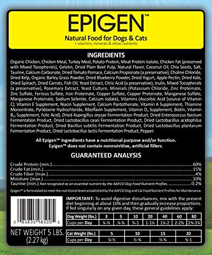 Wysong Epigen Canine/Feline Dry Diet - Dog/Cat Food- 5 Pound Bag (WDCFE5) 5 Wysong Epigen Canine/Feline Dry Diet - Dog/Cat Food- 5 Pound Bag (WDCFE5) - Image 3