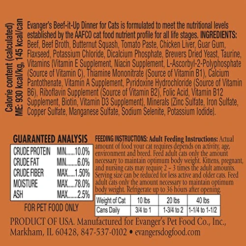 Evanger's Dog & Cat Food Classic Cat Food - Beef & Liver - 24x5.5 Oz 3 Evanger's Dog & Cat Food Classic Cat Food - Beef & Liver - 24x5.5 Oz