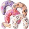 Sweetude 4 Pcs Pillows For Cats Soft Cat Bed Pillow Fluffy PET Calming Toy Half Donut Cuddler U Shaped PET Neck Pillow Training Toy Joint Relief Cervical Protection Sleeping Improve (Claw) -Purritos Shop 61oEFZnJnLL