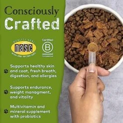 Earth Animal Daily Raw Cat Food & Raw Dog Food Topper - Complete Cat & Dog Vitamins Supplement, 1 Pound -Purritos Shop 61qAiFqZ3jL